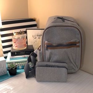 Sling Back Thermal Two Tone Weave & Wallet